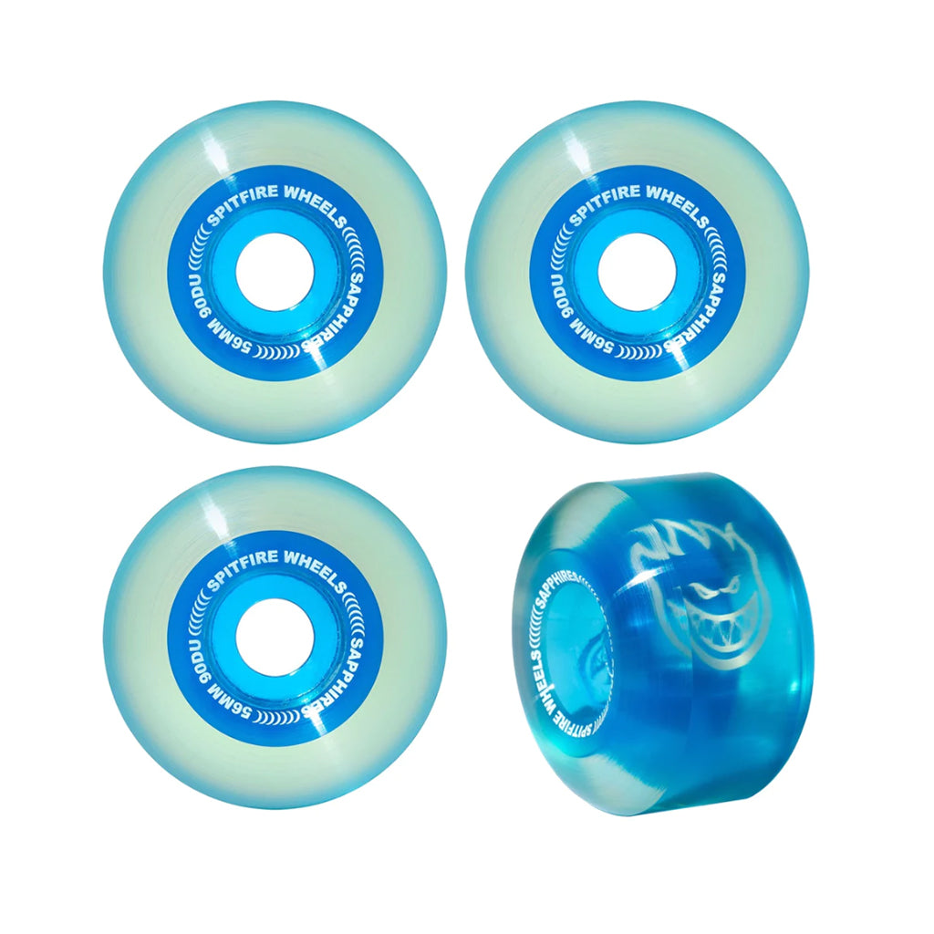 SPITFIRE Roues SAPPHIRES Bleu 90 SOFT 56MM