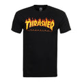 T-shirt Thrasher Flame logo noir
