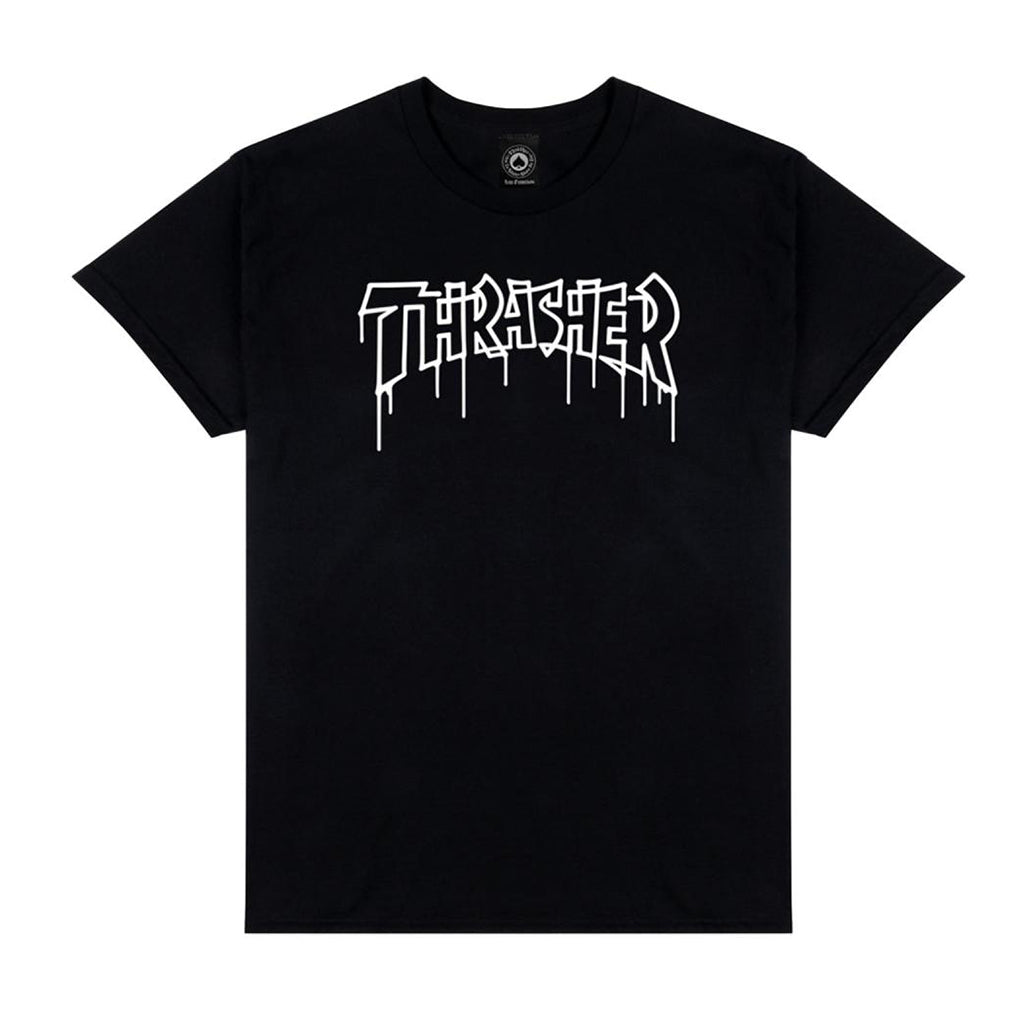 T-shirt Thrasher One liner noir
