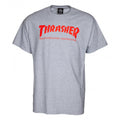 T-shirt Thrasher Skatemag gris/rouge