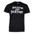 T-shirt Thrasher Skate and Destroy noir