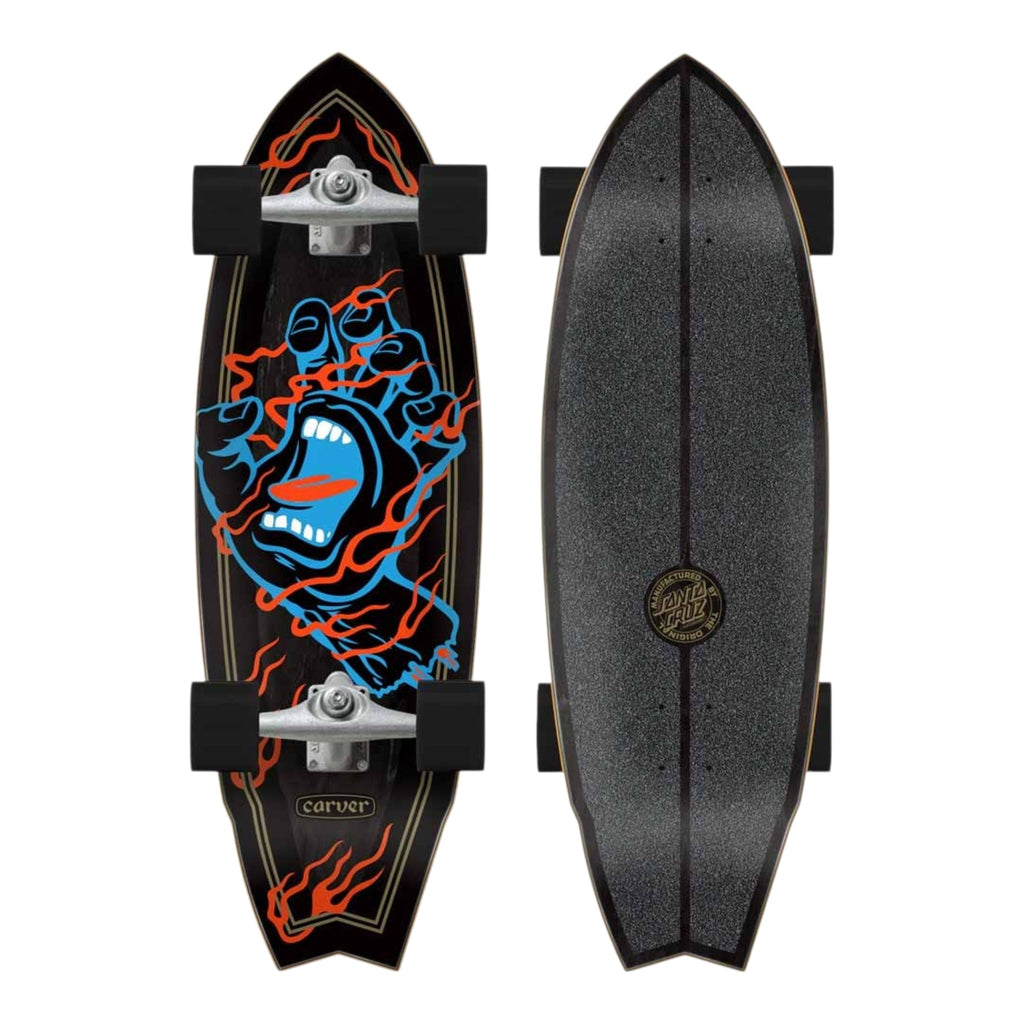 SANTA CRUZ CARVER INFERNO HAND SHARK 9.85x31.52