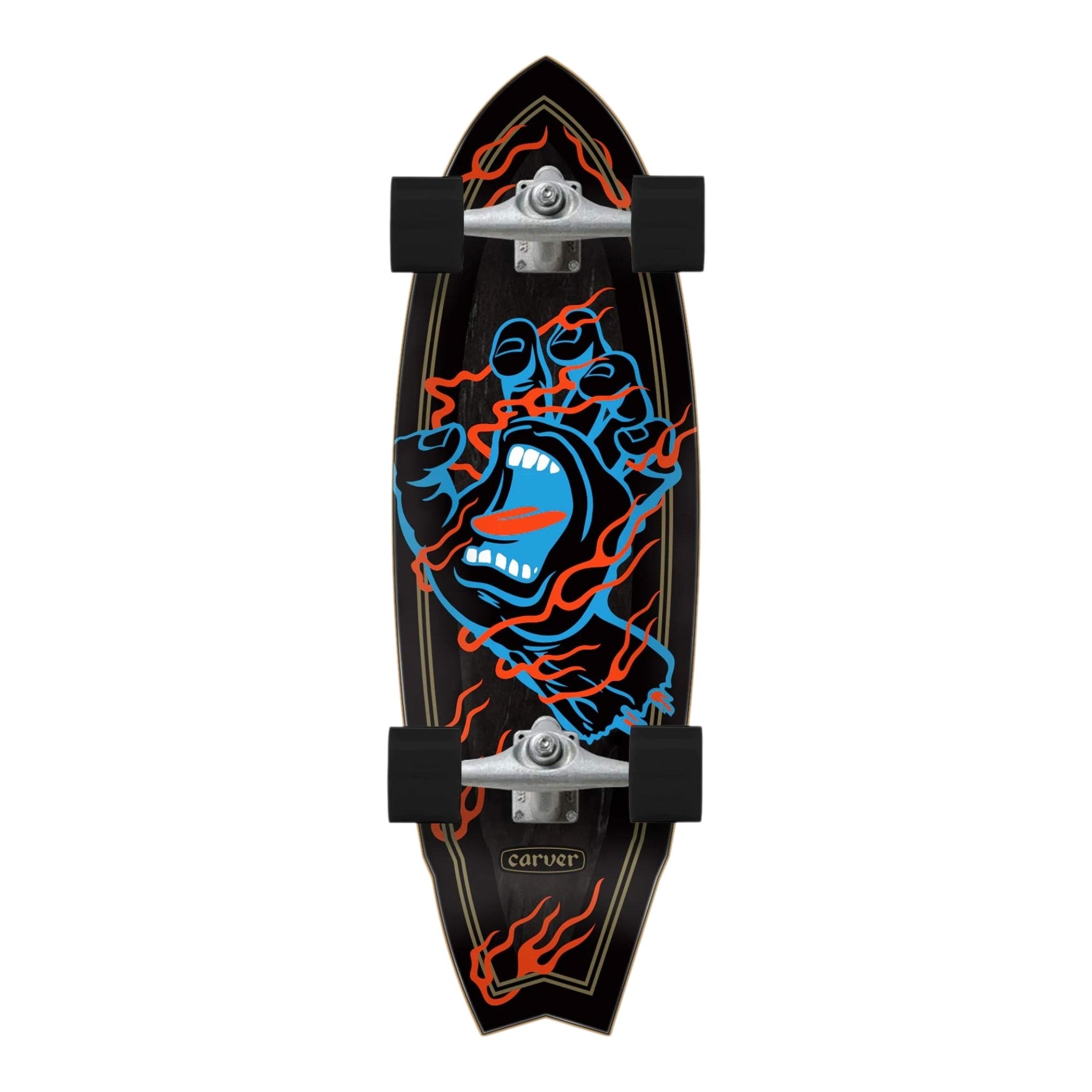 SANTA CRUZ CARVER INFERNO HAND SHARK 9.85x31.52