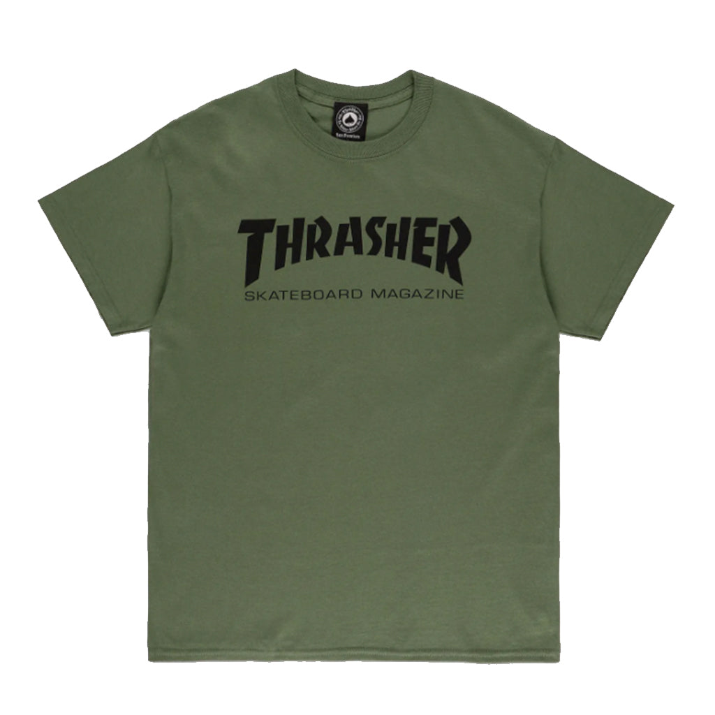 T-shirt Thrasher Skatemag kaki